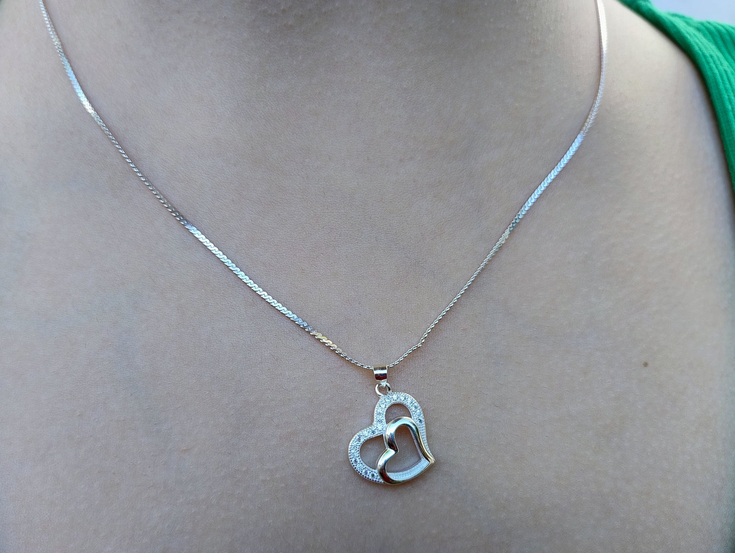 Colgante Dos Corazones