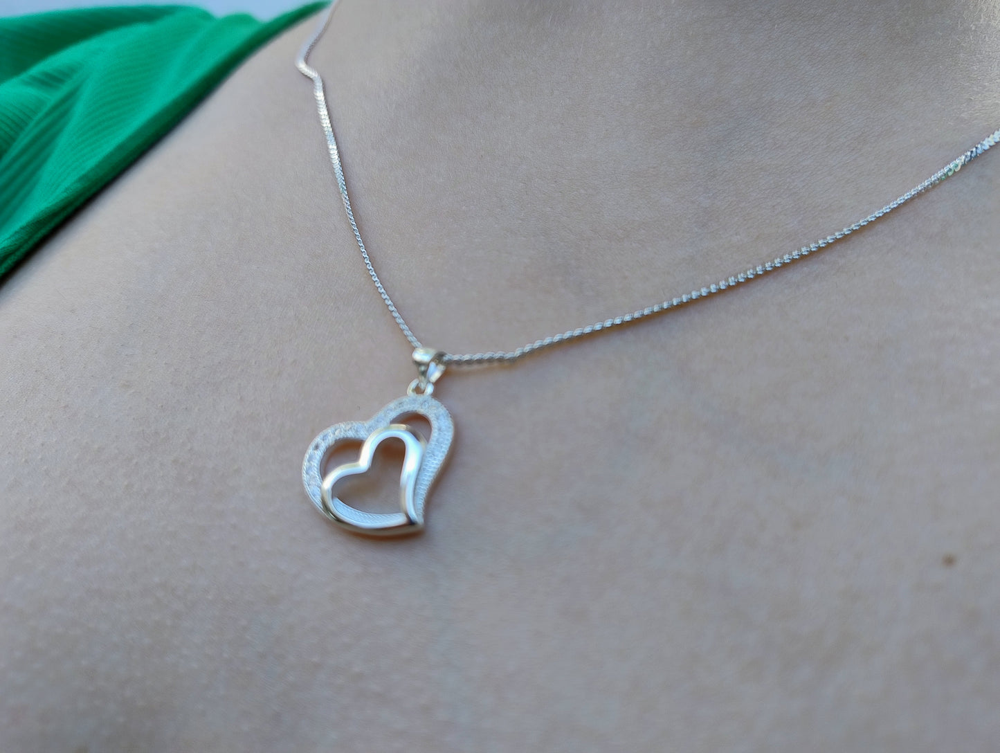 Colgante Dos Corazones