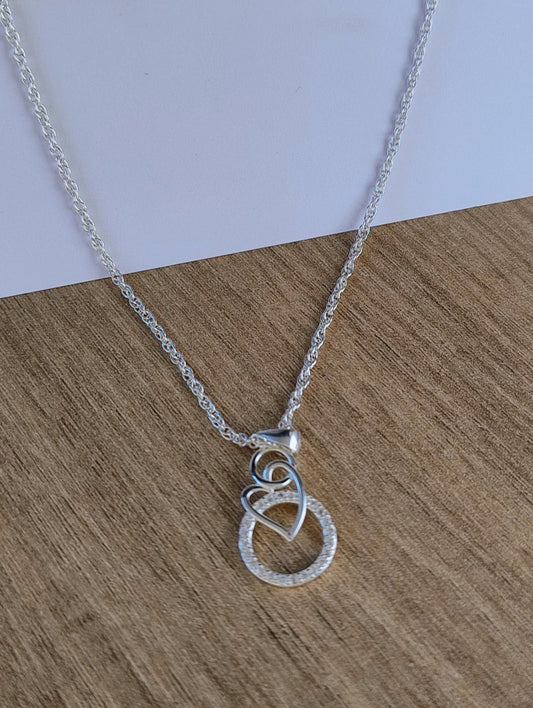 Colgante Circulo y Corazón